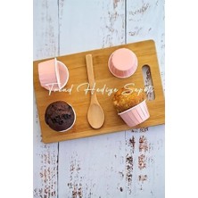 Sefa Ticaret 50'li Soft Pastel Pembe Muffin Cupcake Kalıbı Kek Kapsülü, Muffin Kek Kalıbı, Airfryer Uyumlu