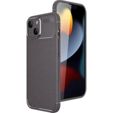 MobaxAksesuar Apple iPhone 15 Kılıf Karbon Silikon Case