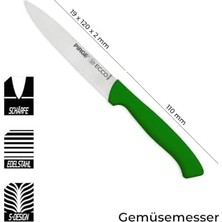 Sefa Ticaret Ecco Sebze Bıçağı Sivri 12 cm (Yeşil)