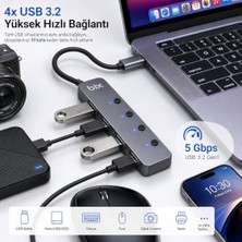 Sefa Ticaret BX20HB Type-C'den 4 Port USB 3.2 Hub