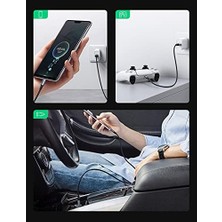 Sefa Ticaret 2.0 A Usb-A & Usb-C Örgülü Şarj ve Data Kablosu, 50 Santimetre, Siyah, 60125