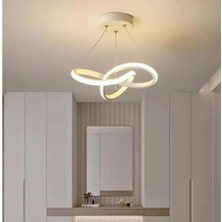 Sefa Ticaret Aura Beyaz Ultrapower LED Avize, Modern Sarkıt Tasarım, Alüminyum Gövde, 6500K Beyaz Işık, 36W, 25 cm Çap, Ayarlanabilir Yükseklik