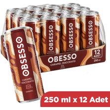 Obsesso Caramel Macchiato Soğuk Kahve 250 ml x 12 Adet