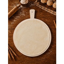 Erçelik Çam Hamur Tahtası 30 cm Ahşap Hamur Açma Tahtası Yufka Ekmek Börek Gözleme Tahtası