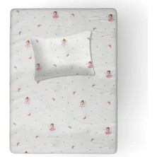 Lief Home %100 Pamuklu Bebek Lastikli Çarşaf 70X130+20 + Bebek Yastık Kılıfı 35X45