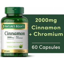 Nature's Bounty Cinnamon 2000MG Plus Chromium 60 Capsule