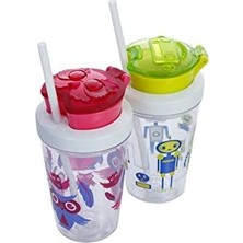 Sefa Ticaret Snack Atiştirmalik Tritan Bardak 350 Ml, Pembe