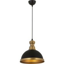 Sefa Ticaret Siyah Kaplama Modern Avize E27 Metal 29CM