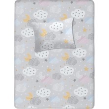 Lief Home %100 Pamuklu Bebek Lastikli Çarşaf 70X130+20 | Bebek Yastık Kılıfı 35X45