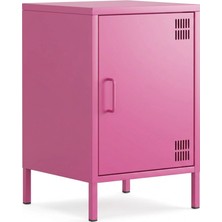 Furni 24 Pera Komodin Kapaklı 41,5 x 40 x 64,50 cm - Ral 4003 Pembe