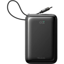 Mcdodo MC-6370 20000 Mah 65W Dahili Kablolu Powerbank - Siyah