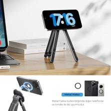 Sefa Ticaret Manyetik 3’ü 1 Arada Ayarlanabilir Masaüstü Laptop, Tablet ve Telefon Standı – Katlanabilir Metal Gövde