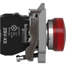 Schneider XB4BVM4 LED Sinyal Lambası, Kırmızı, 220V