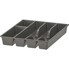 Sefa Ticaret Smäcker Çatal Bıçak Kutusu, Gri, 31 x 26 x 4 cm