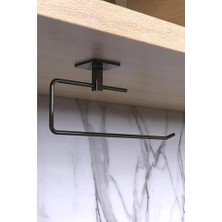 Sefa Ticaret Rulo Havluluk Peçetelik, Yapışkanlı, Pratik Banyo Askısı, Kağıt Rulo Havluluk, Siyah