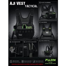 Fujin Tactical Vest Khaki Balıkçı Yeleği