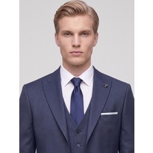 Plus Scorpion TK6896 Erkek 3 Parça Slim Fit Çift Yırtmaçlı Takım Elbise Yelekli Şık Klasik Takım 6 Drop