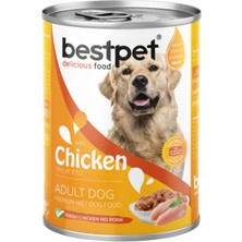 Bestpet sos Içinde Parça Tavuk Etli Yetişkin Köpek Konservesi 400GR