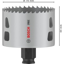 Sefa Ticaret 1 x Pro Multi Material Power Change Plus Hole Testere (Softwood, Drywall, Ø 70 Mm, Professional Accessory Rotary Drill/drivers)