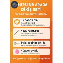Sefa Ticaret Dikiş Seti 24 Renkli – Iğne, Yüksük ve Iplik Geçirici ile