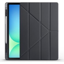 Mobilefix Galaxy Tab S10 Fe Plus Kılıf Kalem Bölmeli Uyku Modlu Yatay ve Dikey Standlı Katlanır Mbfx