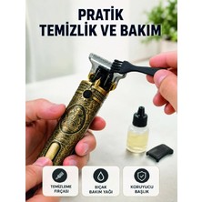 Beruflic Erkek Bakım Tıraş Makinesi 1500 Mah Lityum Batarya 1 mm 2 mm 3 mm Taraklı