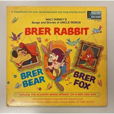 RCA Uncle Remus Songs And Stories Of Uncle Remus Lp Plak (1976 Orijinal Dönem Amerika Baskı)