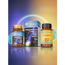 Wellvalens Enerji & Magnezyum Paketi | Vitamin B2 50 mg + Magnesium Complex 200 mg