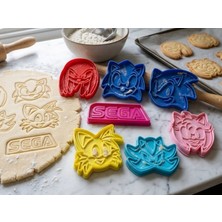 Craftelle Sonic Temalı Kurabiye ve Hamur Kesme Damga ve Kalıbı 7 Parça