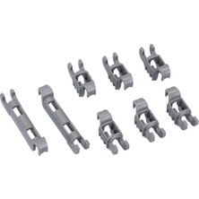 YFS Bosch Ile Uyumlu SMI58L15EU Bulaşık Makinesi Katlanır Tabaklık Klips Seti - 00611472, Siemens Için