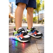 Erkek Çocuk Cırtlı Bağcıklı Sneaker Günlük Spor Ayakkabı