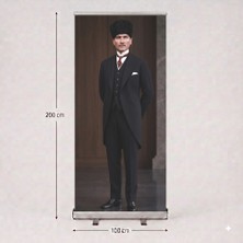 Arte Display Atatürk Poster Baskılı Roll Up Banner 100X200CM No:6