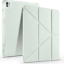 Spia iPad Air 13 2024 Kılıf Kalem Bölmeli Uyku Modlu Yatay ve Dikey Standlı Katlanır Spıa