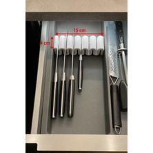 Filkorium3D Bıçak Organizer - Mutfak Çekmece Düzenleyici - Bıçak Düzenleyici - Plastik
