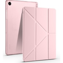Marçev Avm Galaxy Tab A11 Plus Kılıf Kalem Bölmeli Uyku Modlu Yatay ve Dikey Standlı Katlanır Mrcv