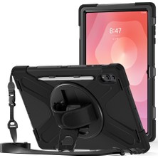 Ottonova Galaxy Tab S11 Ultra Kılıf Omuz Askılı Üstün Tank Koruma Dönen Standlı El Kayışlı Kılıfolog