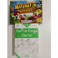 Damla Yayınevi Matematik Öyküleri ve  Fen Doğa Serisi Hikaye Seti 3 ve 4 Sınıflar Için
