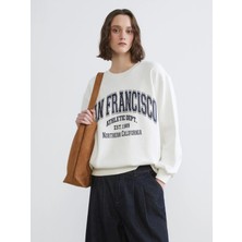 Lc Waikiki Yeni Sezon San Francisco Baskılı Kadın Kalın Sweatshirt