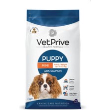 Vet Prive Somonlu Küçük Irk Yavru Köpek Maması 3 kg