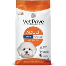 Vet Prive Somonlu Küçük Irk Yetişkin Köpek Maması 3 kg