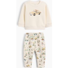 Gap Bebek Krem Baby Vintagesoft Brannan Bear Sweat Set