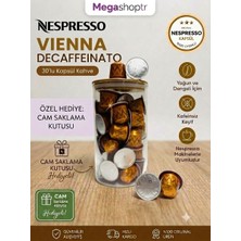Nespresso Kapsül Kahve Vienna Decaffeinato 30 Lu + Cam Saklama Kutu Hediyeli