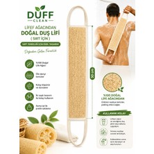 Duff Clean 30CM Sırt Doğal Kabak Lifi, Banyo Lifi, Banyo Sırt Kesesi, Peeling (1 Adet)