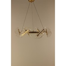 GN Gen Aydınlatma Modern Gold 6lı Estetik Akrilik Kanat Model Şık Salon LED Sarkıt
