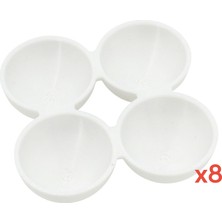 YFS Bosch Ile Uyumlu Buzdolabı Rafı Için Yumurtalık 4'lü Yumurta Tutucu Plastik Aparat - Siemens, Profilo Ile Uyumlu 8 Adet