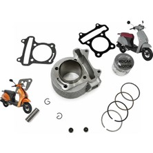 Koçak Motor Kuba Bluebird 50 / Blueberry 50 -Akalite- Silindir Set 100CC