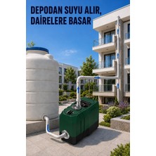 SCHUTZENGER SV308 Frekans Konvertörlü Sessiz Akıllı Su Pompası Otomatik 2 Kat 3 Daire Hidrafor Kömürsüz Motor Sabit Basınç