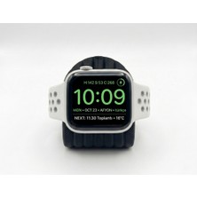 Safe Market Modern Dalga Formlu Apple Watch Standı - Sarj Ünitesi Dahil Değildir