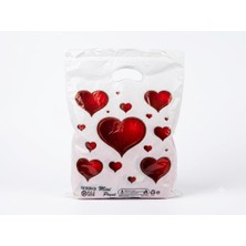 Arma Omeyva Baskılı El Geçme Blok Poşet Torba - No : 1 - 22X35 Cm. - Beyaz - 1000 Adet