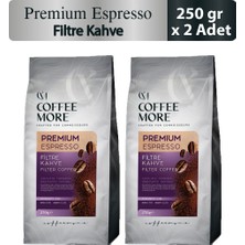 Coffee More Premium Espresso Filtre Kahve 250 gr x 2 Adet